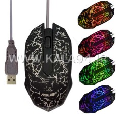 ماوس سیمی ASUS گیمی / طراحی زیبا و خوش دست / 7 رنگ LED / کابل بسیار مقاوم / درگاه USB / کیفیت عالی